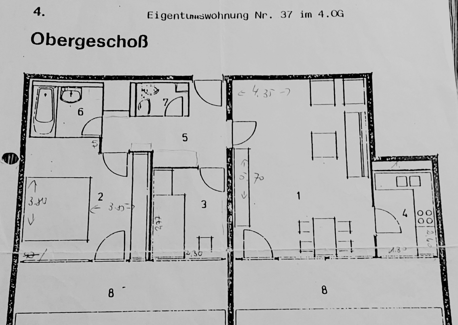 Grundriss Wohnung 37