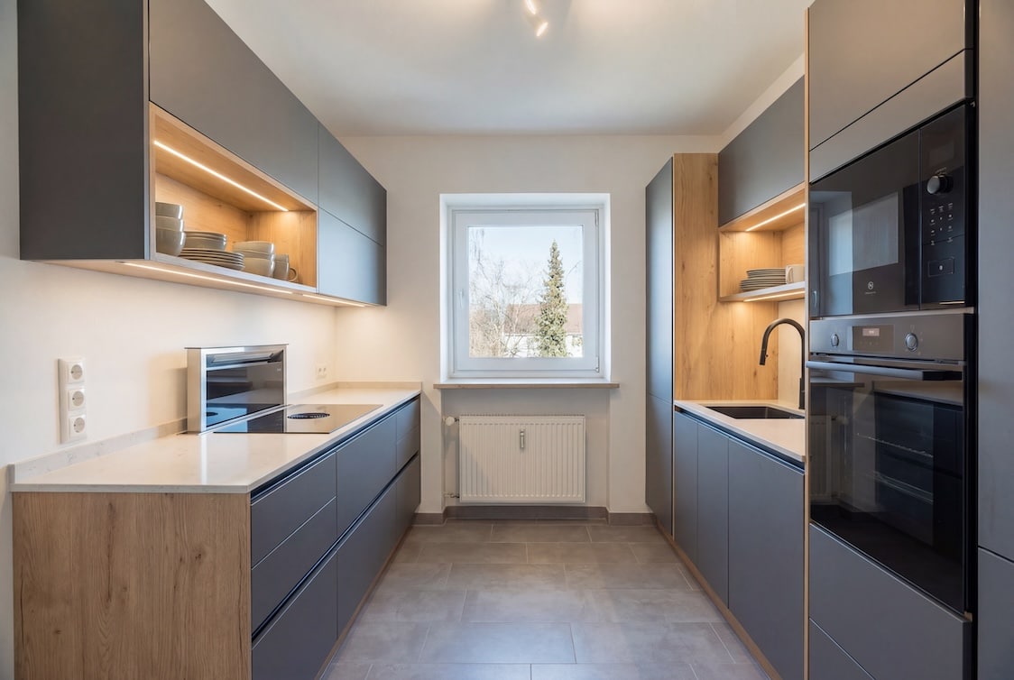 Küche mit Einrichtungsbeispiel (digital)